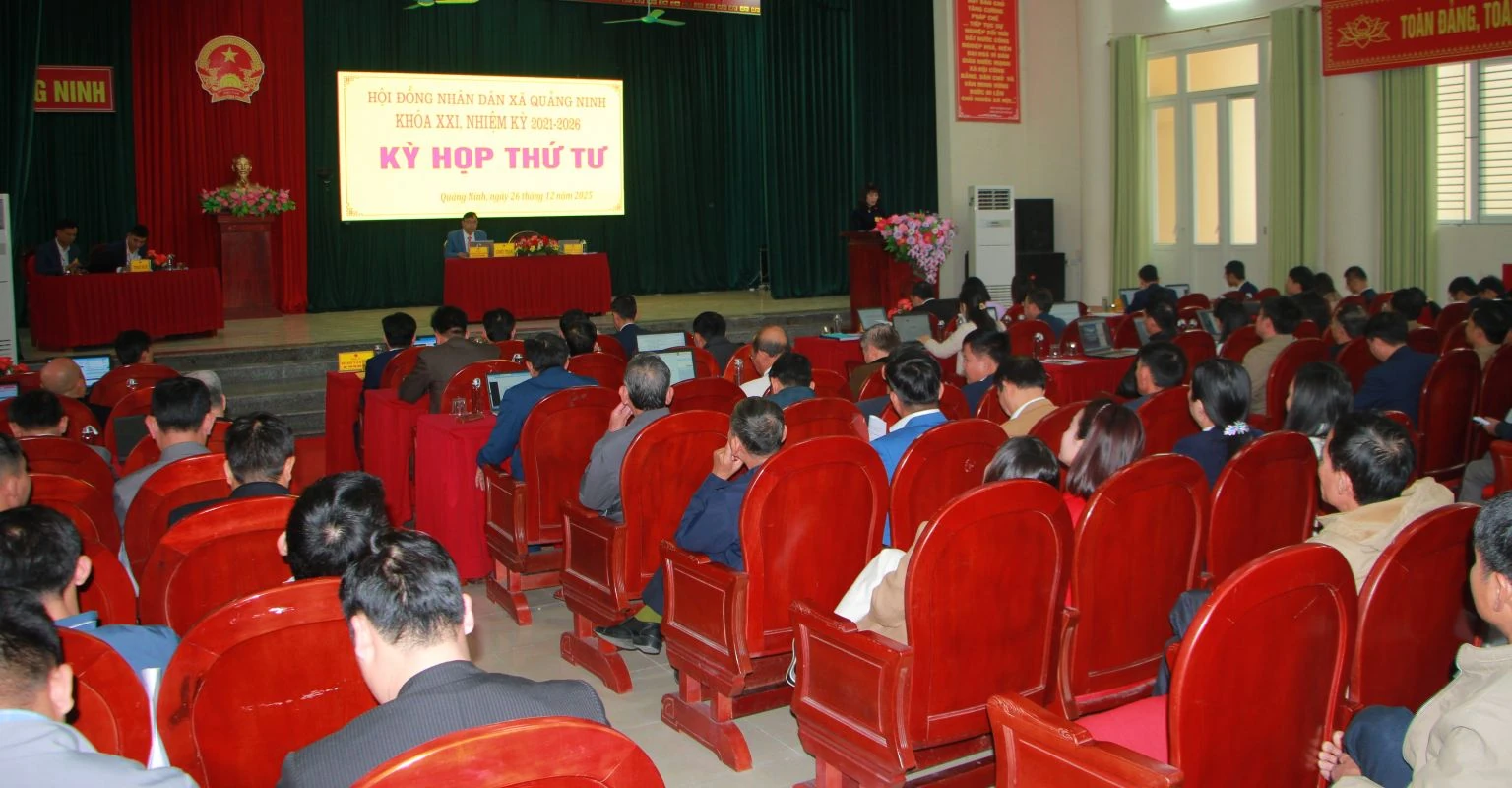 HĐND xã Quảng Ninh chức Kỳ họp thứ 4, nhiệm kỳ 2021 - 2026