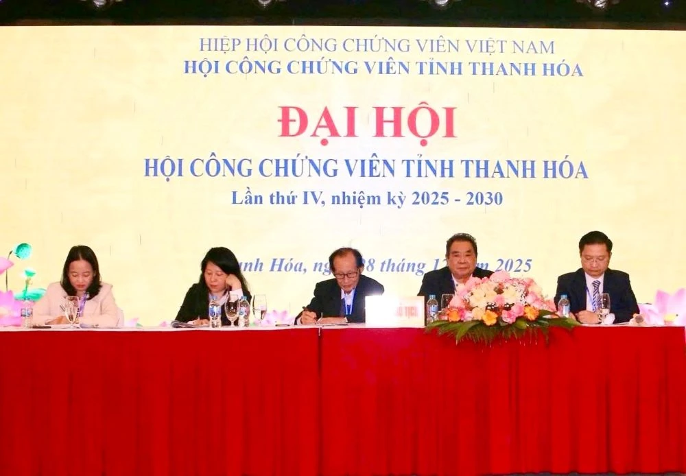 Đại hội Hội C&ocirc;ng chứng vi&ecirc;n tỉnh Thanh H&oacute;a lần thứ IV, nhiệm kỳ 2025-2030