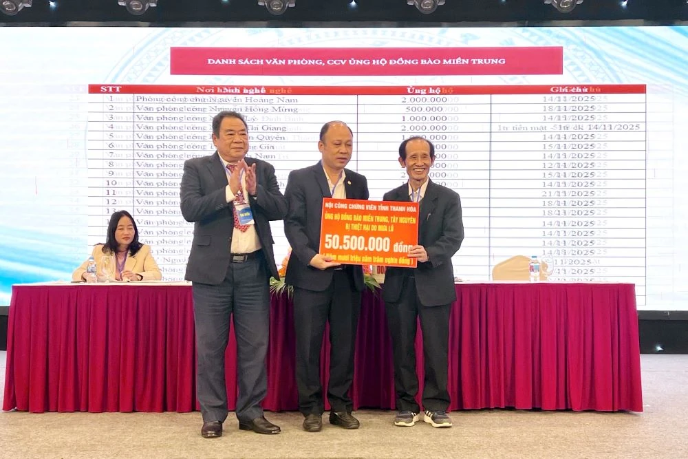 Đại hội Hội C&ocirc;ng chứng vi&ecirc;n tỉnh Thanh H&oacute;a lần thứ IV, nhiệm kỳ 2025-2030