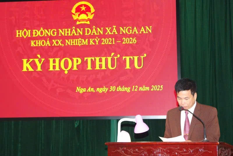 HĐND x&atilde; Nga An thống nhất mục ti&ecirc;u, nhiệm vụ năm 2026
