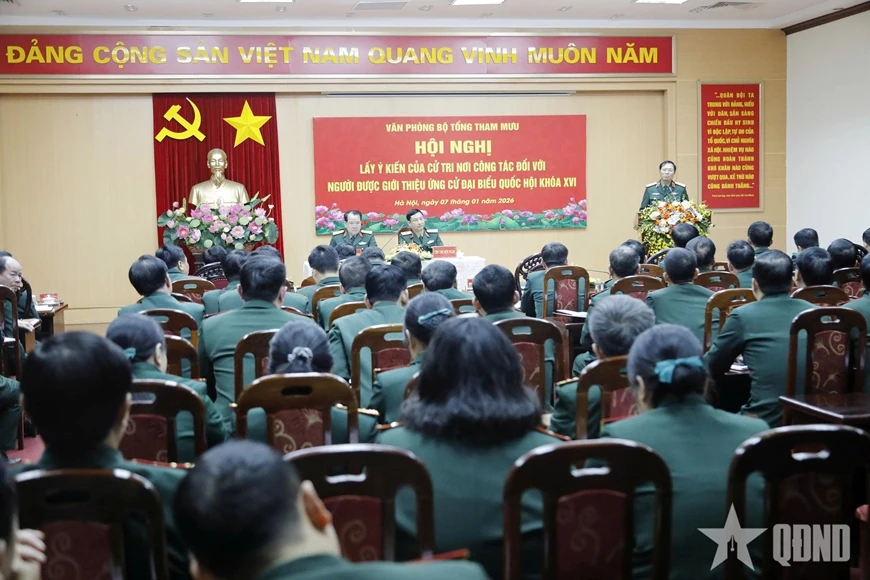 100% cử tri nhất tr&iacute; giới thiệu Đại tướng Nguyễn T&acirc;n Cương tham gia ứng cử đại biểu Quốc hội kh&oacute;a XVI