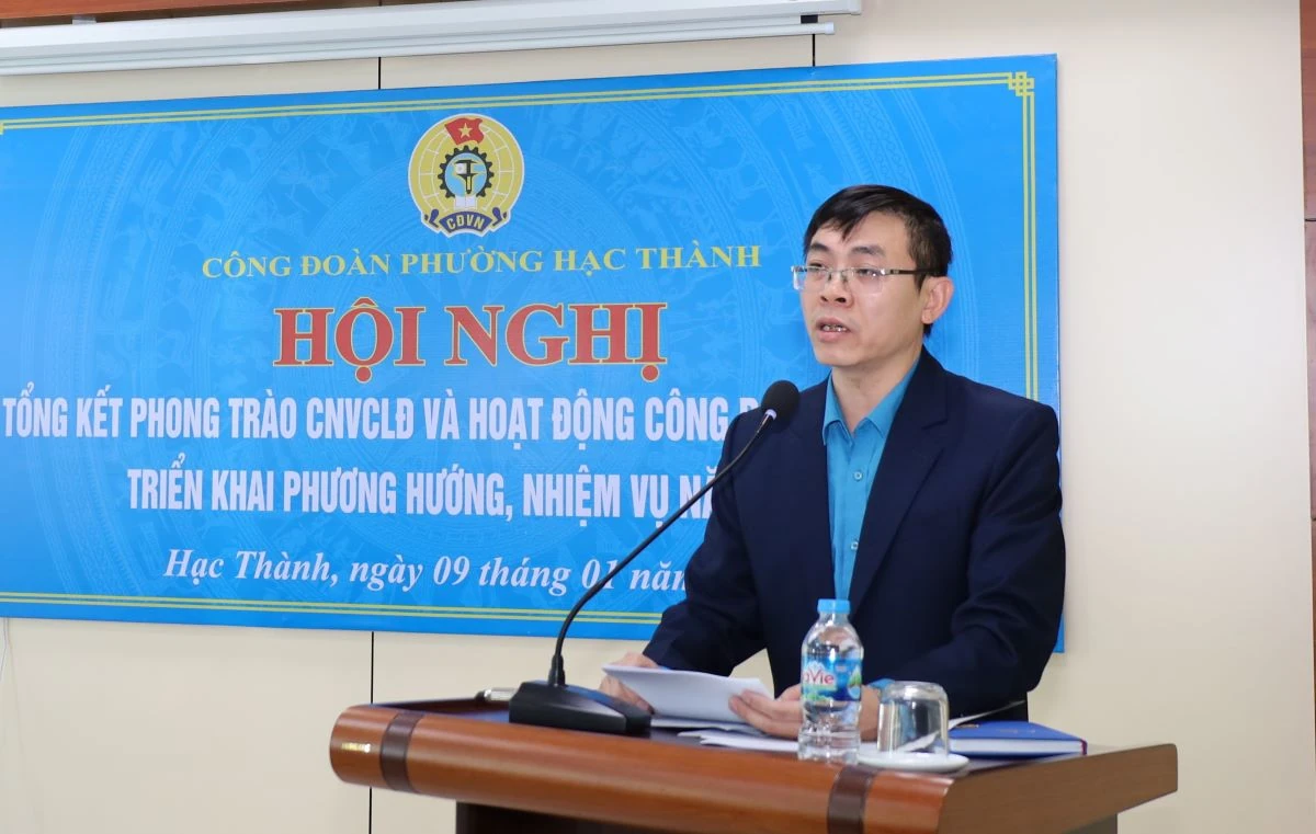 X&acirc;y dựng C&ocirc;ng đo&agrave;n phường Hạc Th&agrave;nh vững mạnh, v&igrave; đo&agrave;n vi&ecirc;n, nguời lao động