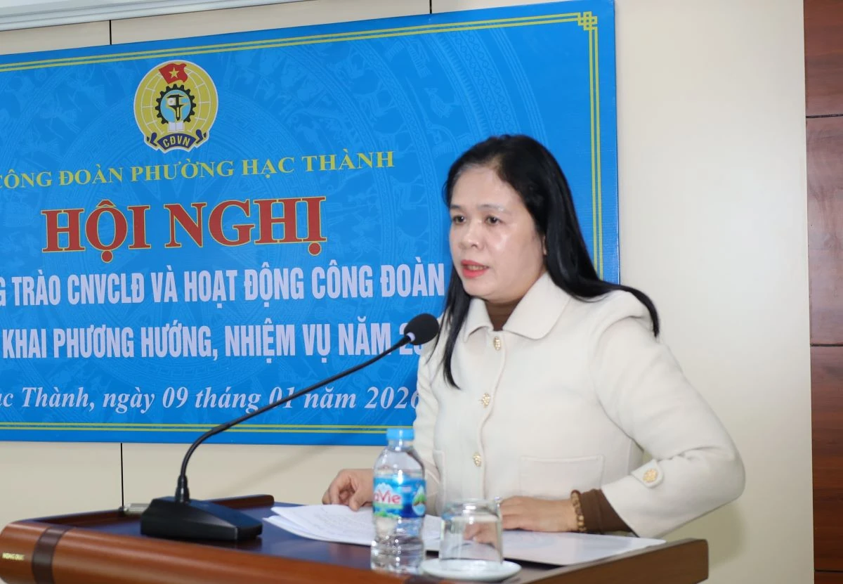 X&acirc;y dựng C&ocirc;ng đo&agrave;n phường Hạc Th&agrave;nh vững mạnh, v&igrave; đo&agrave;n vi&ecirc;n, nguời lao động