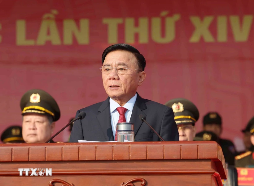 Thường trực Ban Bí thư dự Lễ xuất quân bảo vệ Đại hội lần thứ XIV của Đảng