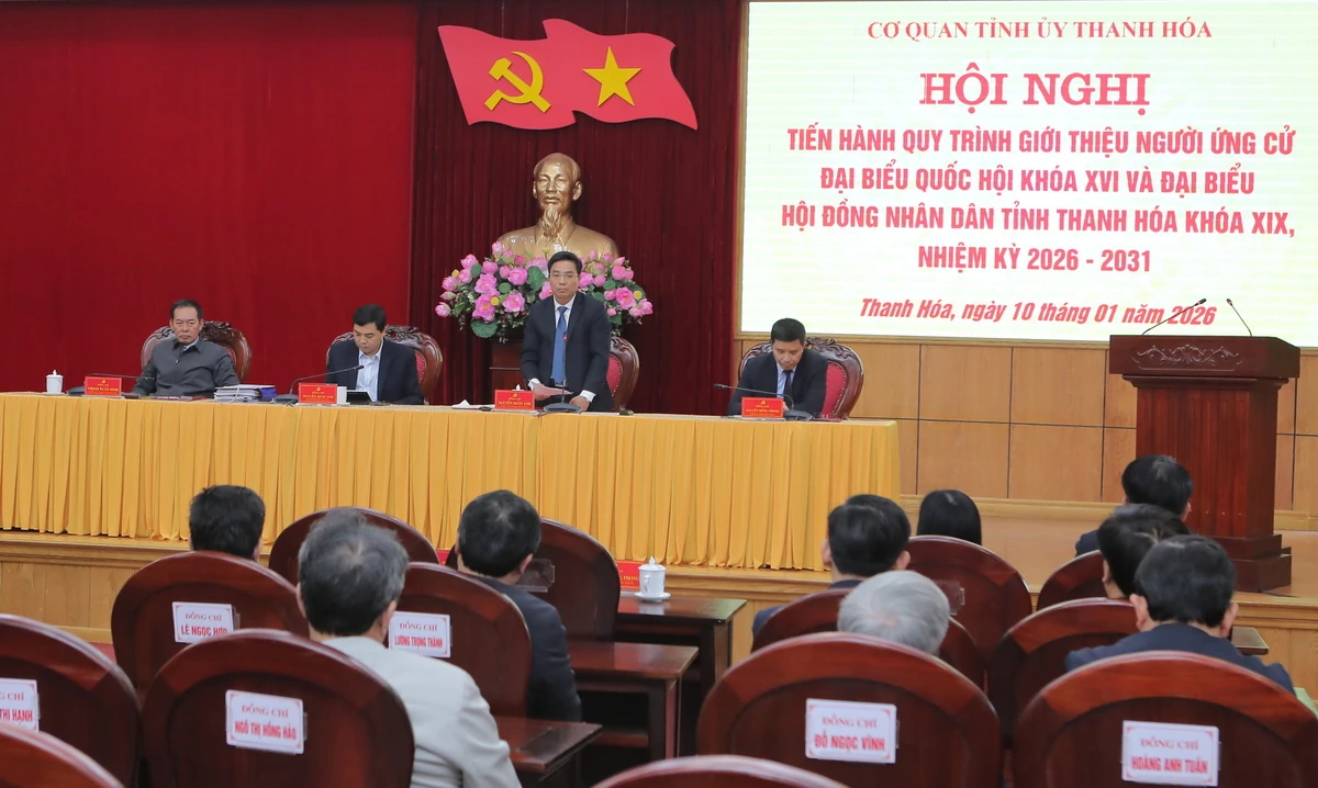 Giới thiệu đồng ch&iacute; Nguyễn Do&atilde;n Anh, Ủy vi&ecirc;n Trung ương Đảng, B&iacute; thư Tỉnh ủy ứng cử đại biểu Quốc hội kh&oacute;a XVI