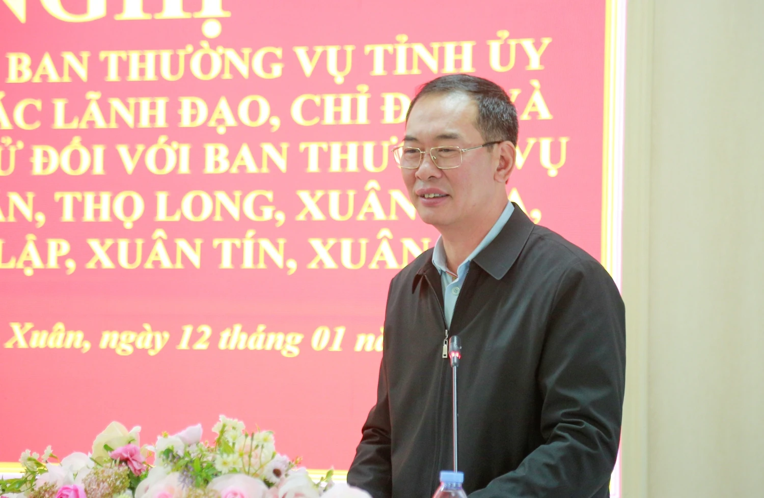 Ph&oacute; B&iacute; thư Tỉnh ủy, Chủ tịch Ủy ban MTTQ tỉnh Trịnh Tuấn Sinh gi&aacute;m s&aacute;t c&ocirc;ng t&aacute;c chuẩn bị bầu cử ĐBQH v&agrave; đại biểu HĐND