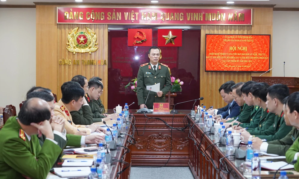 Triển khai nhiệm vụ bảo đảm an ninh, trật tự bầu cử đại biểu Quốc hội v&agrave; HĐND c&aacute;c cấp