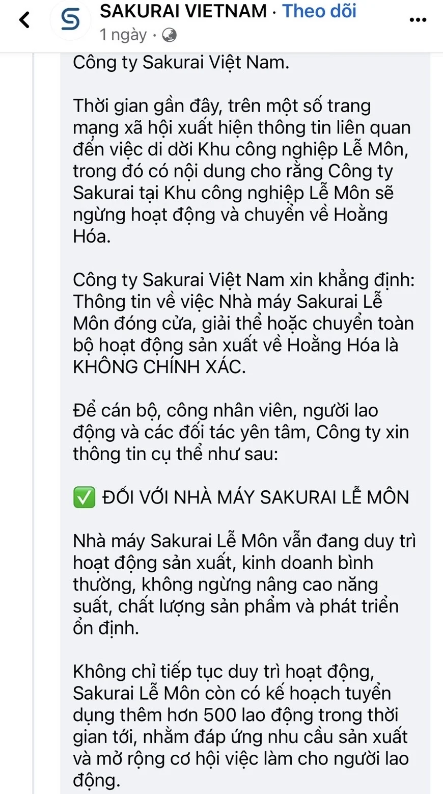 Cảnh giác với thông tin chưa đúng về quy hoạch trung tâm hành chính mới và Khu công nghiệp Lễ Môn