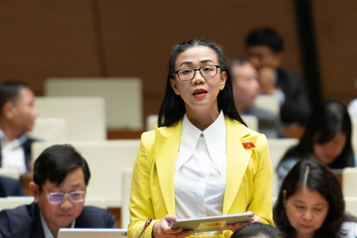 Đại biểu Trịnh Thị Tú Anh (Lâm Đồng). Ảnh: Như Ý.