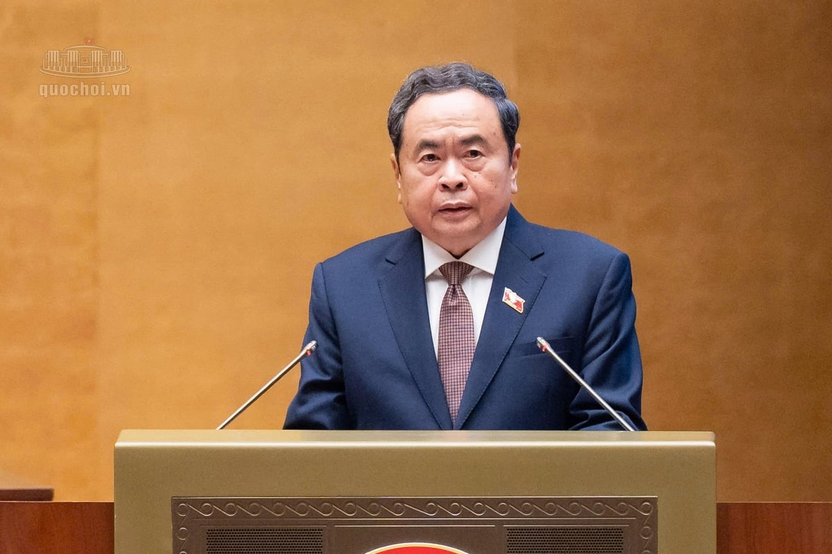 Chủ tịch Quốc hội Trần Thanh Mẫn phát biểu khai mạc Kỳ họp thứ hai, Quốc hội khóa XVI. Ảnh: Quốc hội. Chủ tịch Quốc hội Trần Thanh Mẫn phát biểu khai mạc Kỳ họp thứ hai, Quốc hội khóa XVI. Ảnh: Quốc hội.