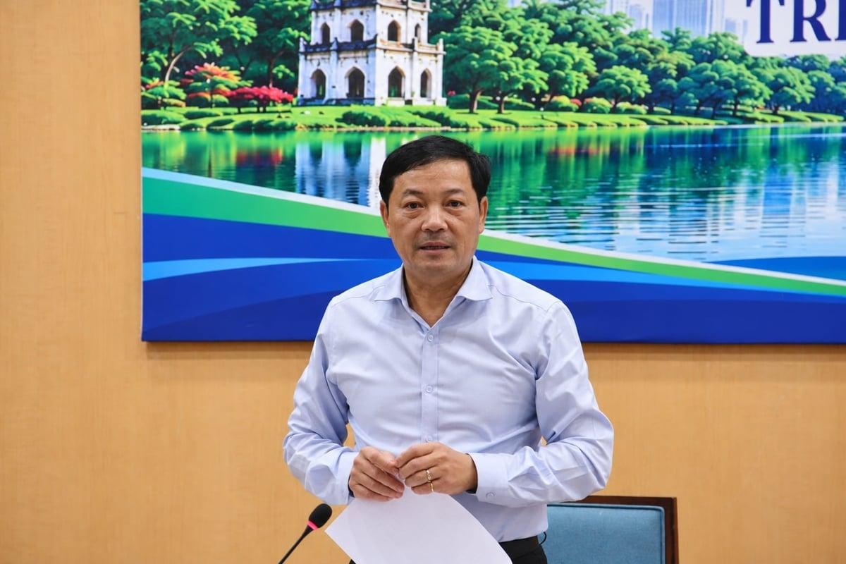 Thứ trưởng Bộ Nông nghiệp và Môi trường Lê Trọng Yên phát biểu tại hội nghị. Ảnh: Mai Đan.
