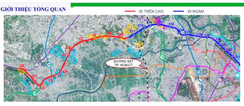 TP.HCM duyệt hướng tuyến metro số 2 Thủ Dầu Một - TP.HCM dài hơn 33km - Ảnh 1.