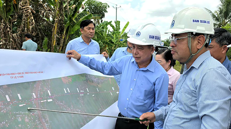 Cần Thơ đẩy nhanh mặt bằng tuyến nối cầu Đại Ngãi- Ảnh 1.