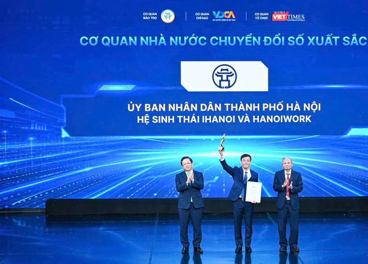 Hà Nội nhận giải thưởng “Cơ quan nhà nước chuyển đổi số xuất sắc” năm 2026- Ảnh 3.